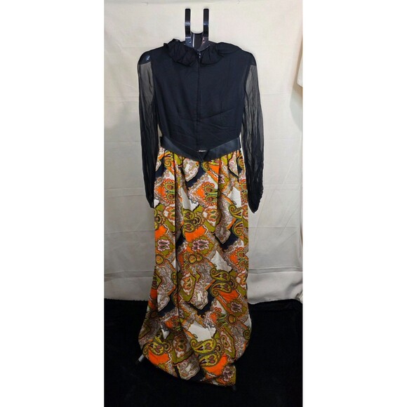 Vintage Garland’s St. Louis Chiffon & Paisley Maxi Dress (1960s–1970s) - Picture 7 of 14